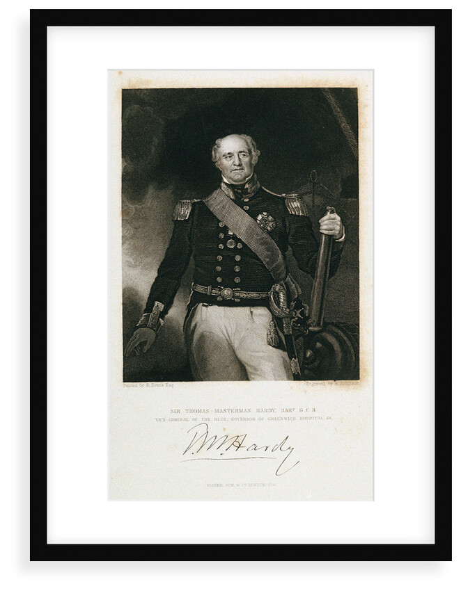 Sir Thomas-Masterman Hardy, Bart G C B Vice-Admiral of the Blue;  Governor of Greenwich Hospital, &c T M Hardy by R. Evans