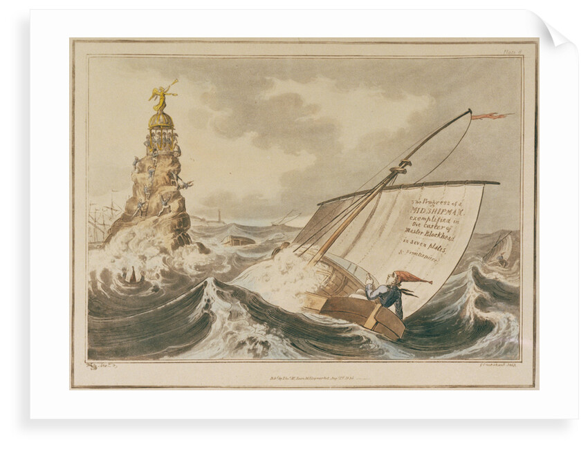 Midshipman Blockhead. The Progress of a Midshipman exemplified in the career of Master Blockhead by George Cruikshank
