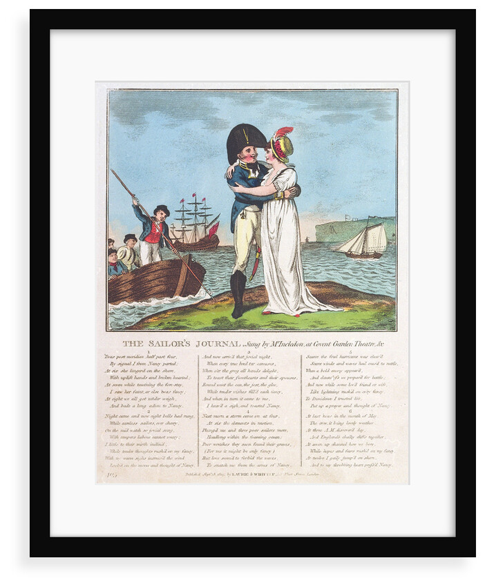 The Sailor's Journal. Sung by Mr Incledon at Covent Garden Theatre, &c by Robert Laurie & James Whittle