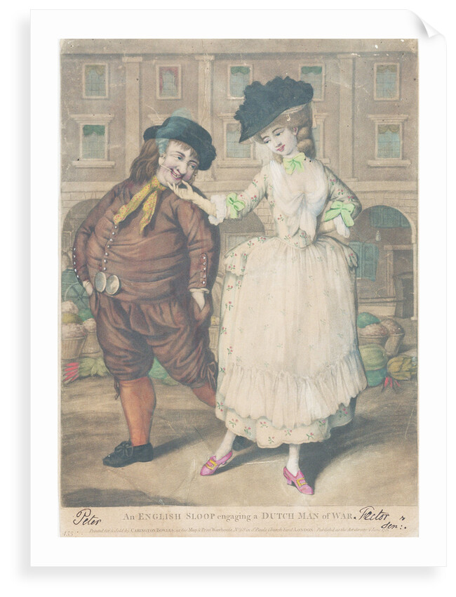 An English sloop engaging a Dutch Man of war by unknown