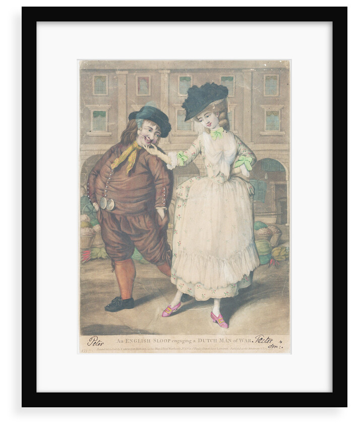 An English sloop engaging a Dutch Man of war by unknown