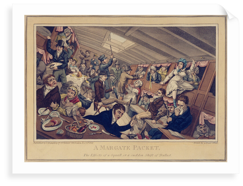 A Margate Packet, the effects of a squall, or a sudden shift of ballast by G. Humphrey