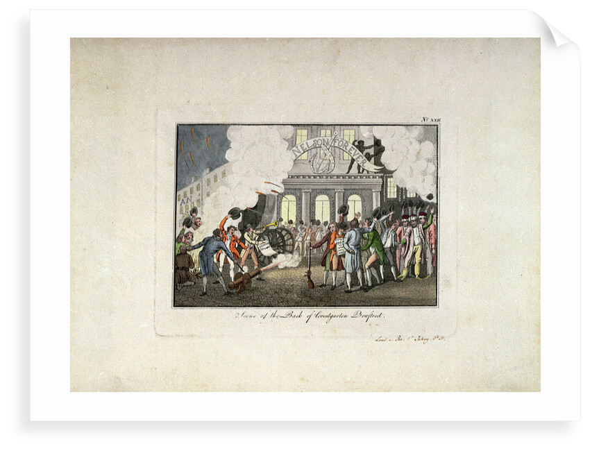Scene at the Back of Covent garten Bow street by unknown