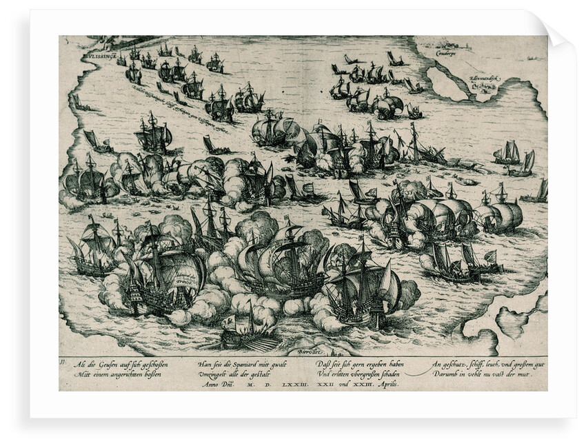 Action at Vlissenge [Flushing], April 1573 by unknown