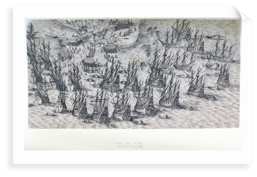 Ile de Rhe 8 November, 1627 by Jacques Callot