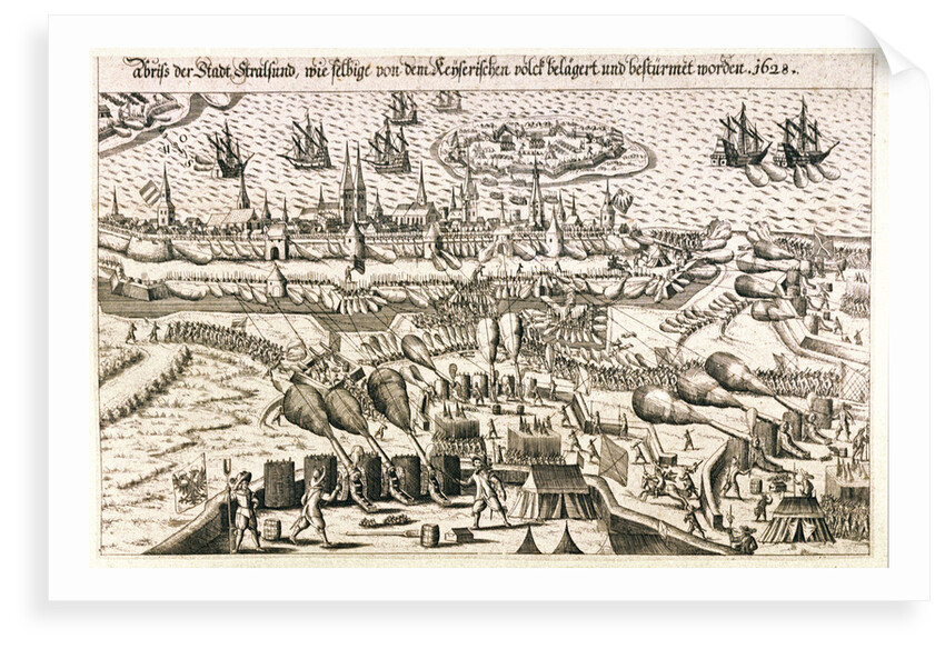 View of Stralsund, 1628 by unknown