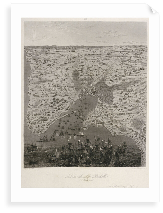 Action off La Rochelle, France, 28 Octobre 1628 by Jacques Callot