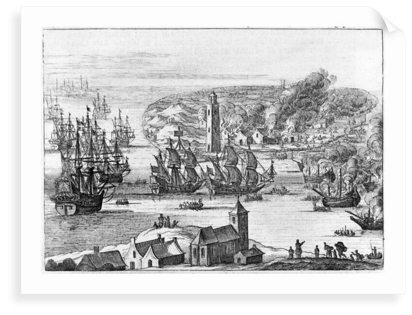 Destruction of the islands of Vlie and Schelling, 1666 by M. Willemsz