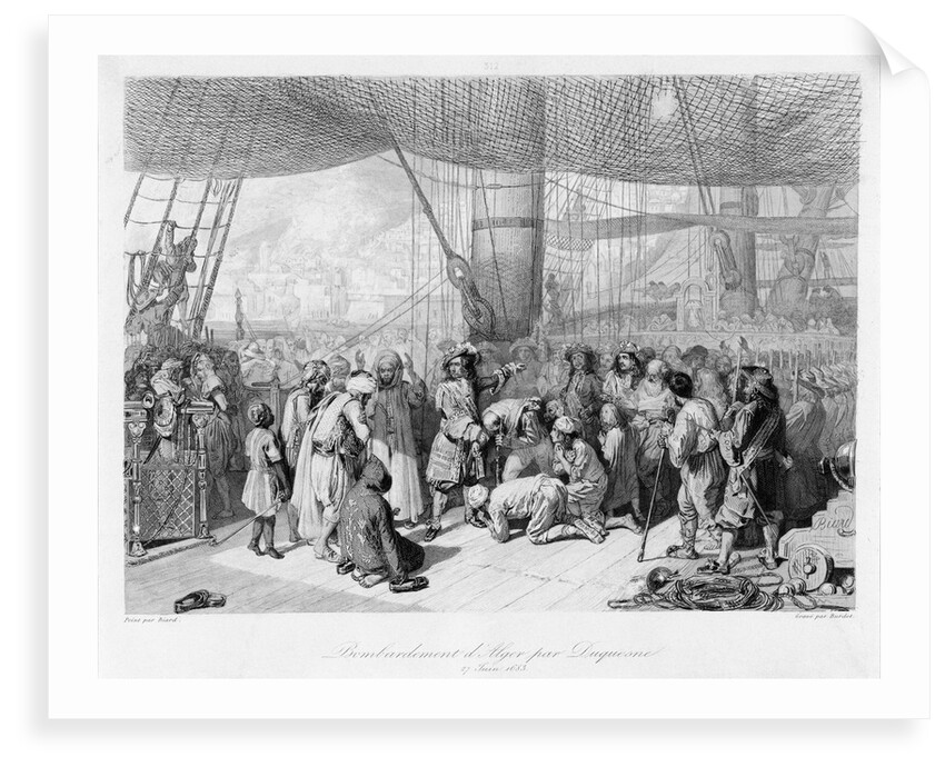 Bombardement of Algiers by Duquesne, 27 June 1683 by Biard