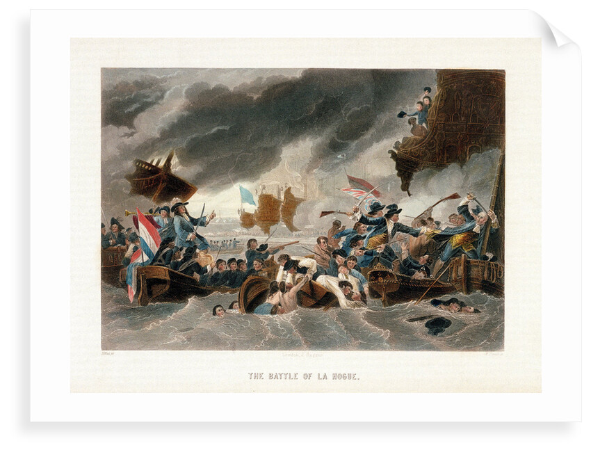 The Battle of La Hogue, 1692 by Benjamin West