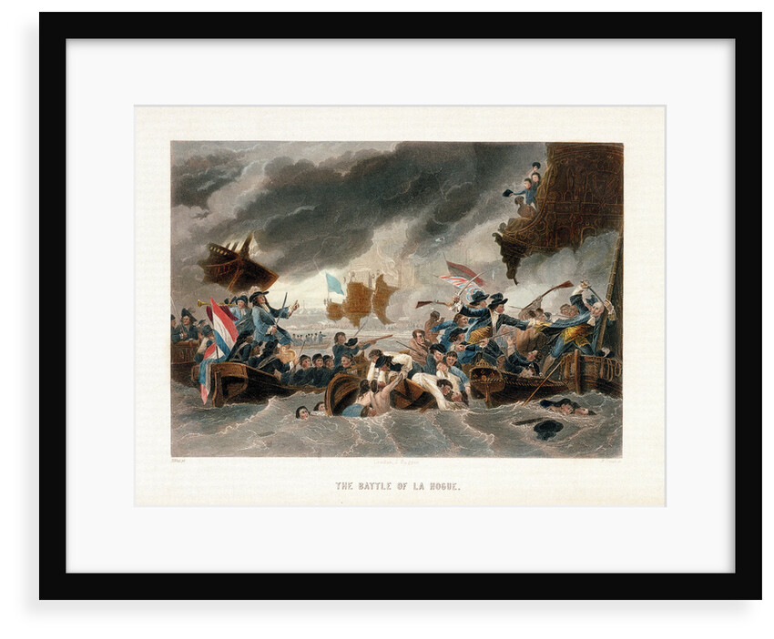 The Battle of La Hogue, 1692 by Benjamin West