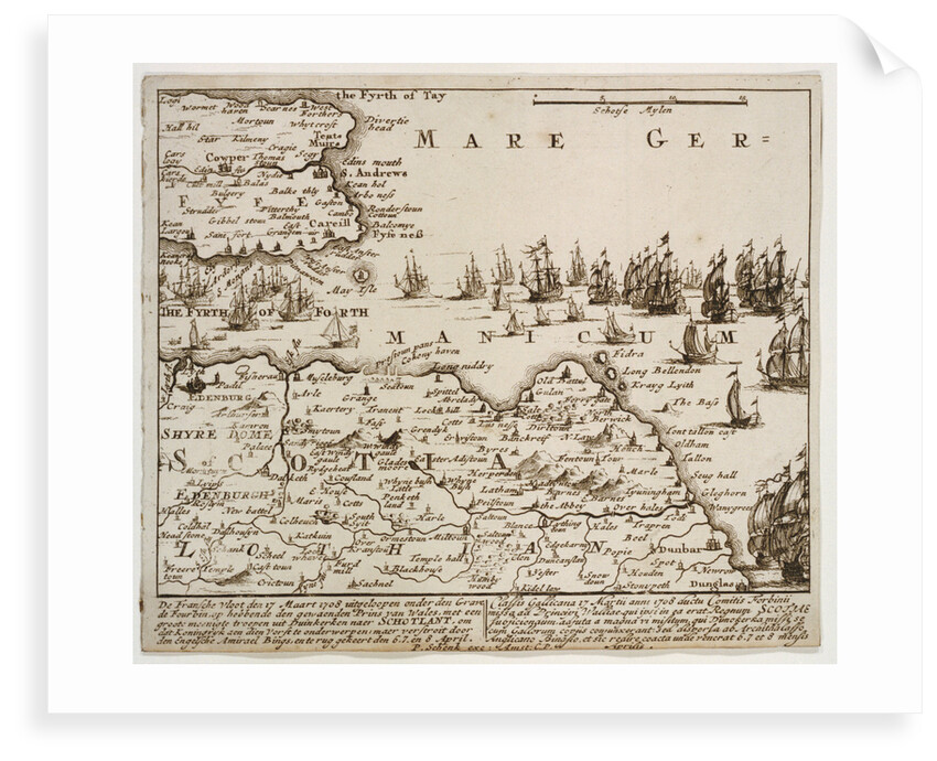 Forbin's attempt against Scotland, 17 March 1708 by Peter Schenk