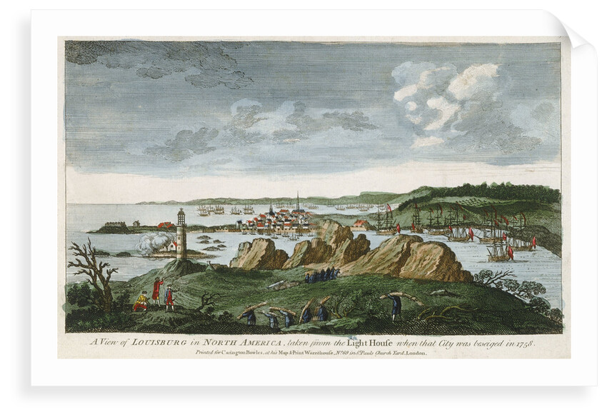 A view of Louisburg in North America, taken from the Light House when that city was beseiged in 1758 by unknown