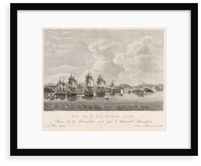 Plan of St Lucia in the West Indies, December 1778 by Antoine Suntache