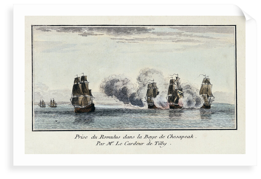 Prise du Romulus dans la Baye de Chesapeak. Par Mr. Le Cardeur de Tilly by Le Cardeur de Tilly