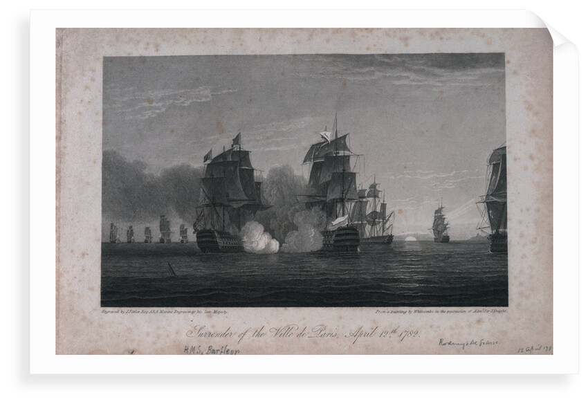 Surrender of the Ville De Paris, 12 April 1782 by Thomas Whitcombe