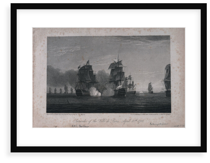 Surrender of the Ville De Paris, 12 April 1782 by Thomas Whitcombe