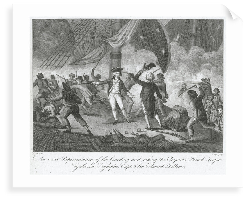 Capture of 'La Cleopatre' by HMS 'La Nymphe' off the Start, 18 June 1793 by Robert Dodd