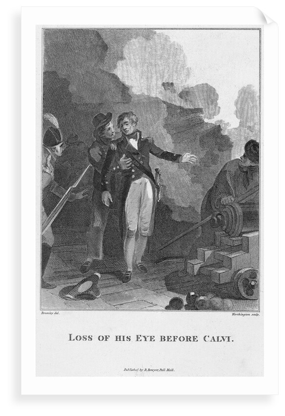 Nelson's loss of his eye by William Bromley