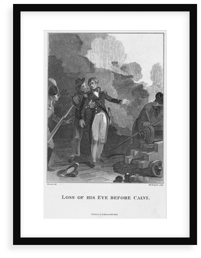 Nelson's loss of his eye by William Bromley