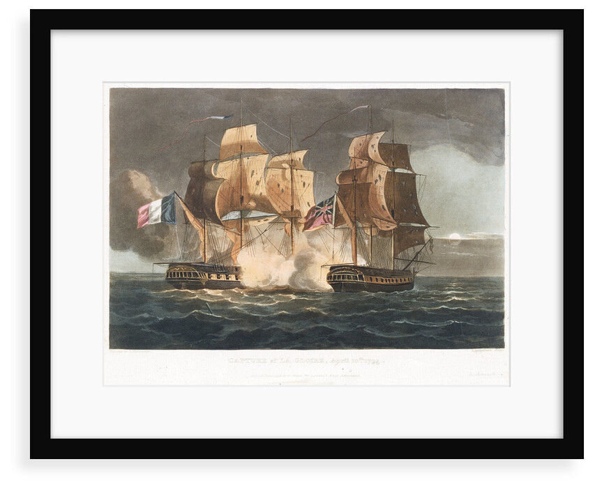 Capture of 'La Gloire', 10 April 1795 by Thomas Whitcombe