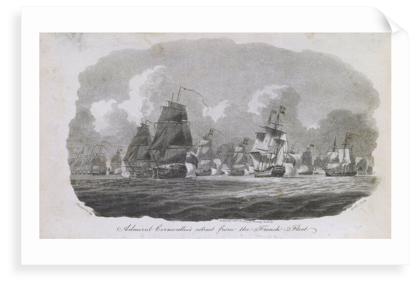 Admiral Cornwallis's retreat from the French fleet by William Anderson