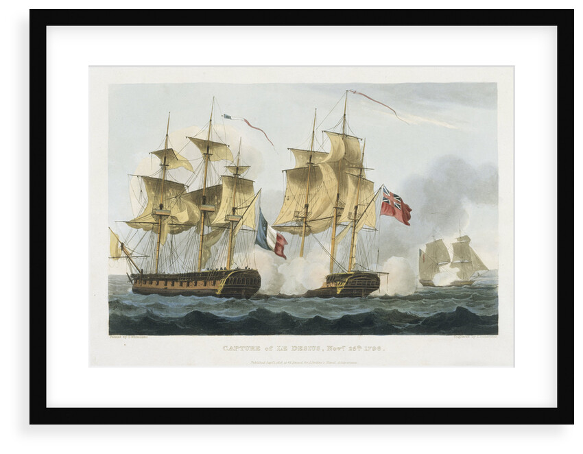 Capture of Le Desius November 25 1796 by Thomas Whitcombe