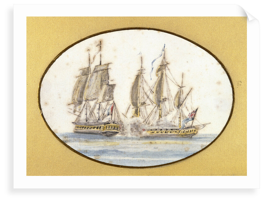 Capture of 'La Sensible' by the frigate 'by the Sea Horse', 27 June 1798 by R. W.