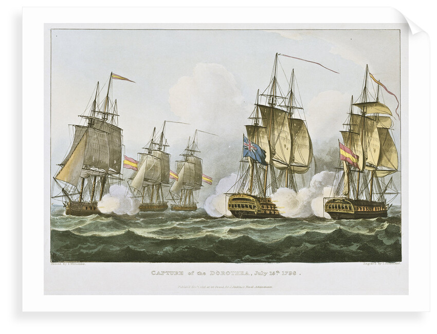Capture of the Dorothea July 15th 1798 by Thomas Whitcombe
