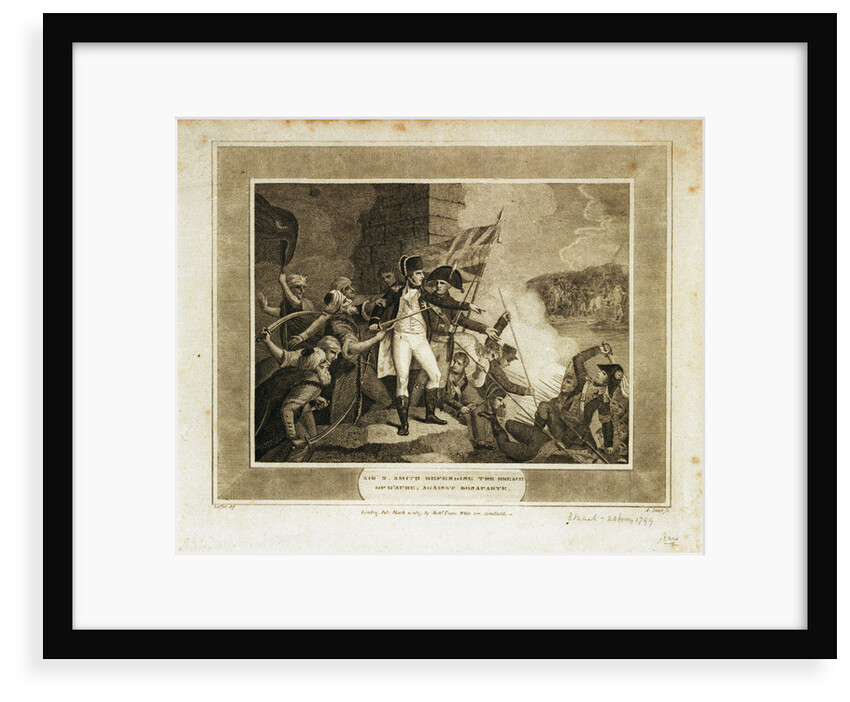Sir S. Smith defending the breach of d' Acre against Bonaparte by Laffert