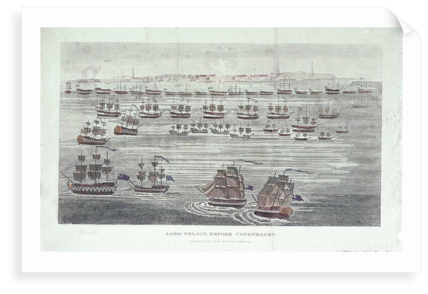 Lord Nelson before Copenhagen by J. & J. Cundee (publishers)