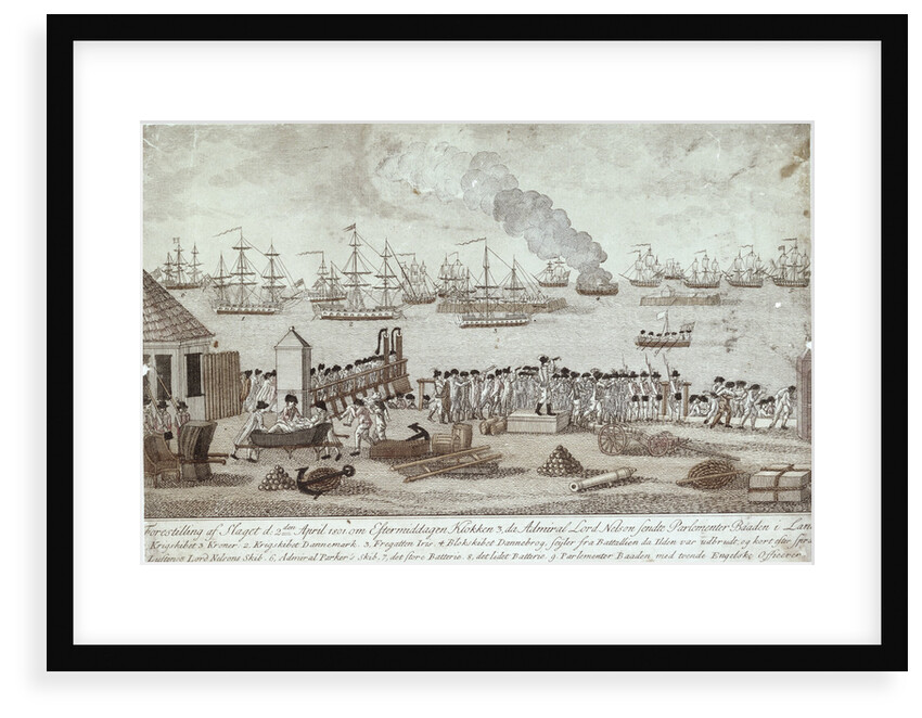 The Battle of Copenhagen, 2 April 1801 by unknown