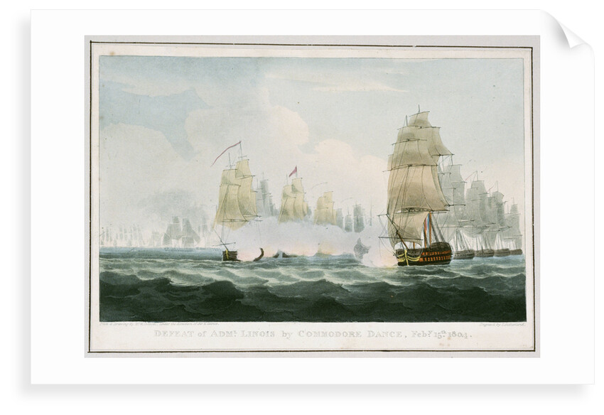 Defeat of Admiral Linois by Commodore Dance, 15 February 1804 by William Daniel
