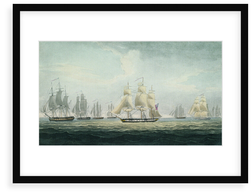 Sir Graham Moore's action, 5 October 1804 by Thomas Whitcombe