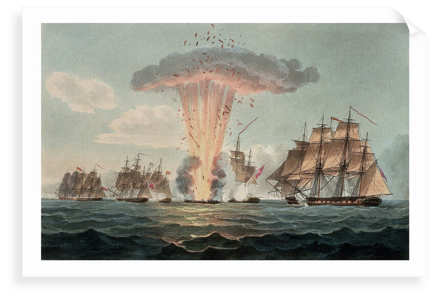 Capture and destruction of four Spanish frigates, 5 October 1804 by Nicholas Pocock