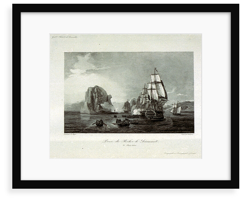 The taking of Rocher le Diamant (Diamond Rock), 25 June 1805 by M. Mayer