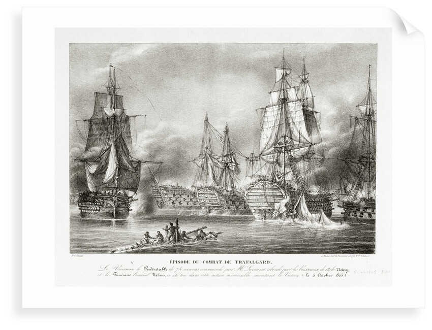 The Battle of Trafalgar, 21 October 1805 by P.C. Causse