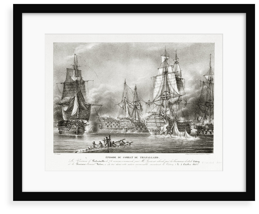 The Battle of Trafalgar, 21 October 1805 by P.C. Causse