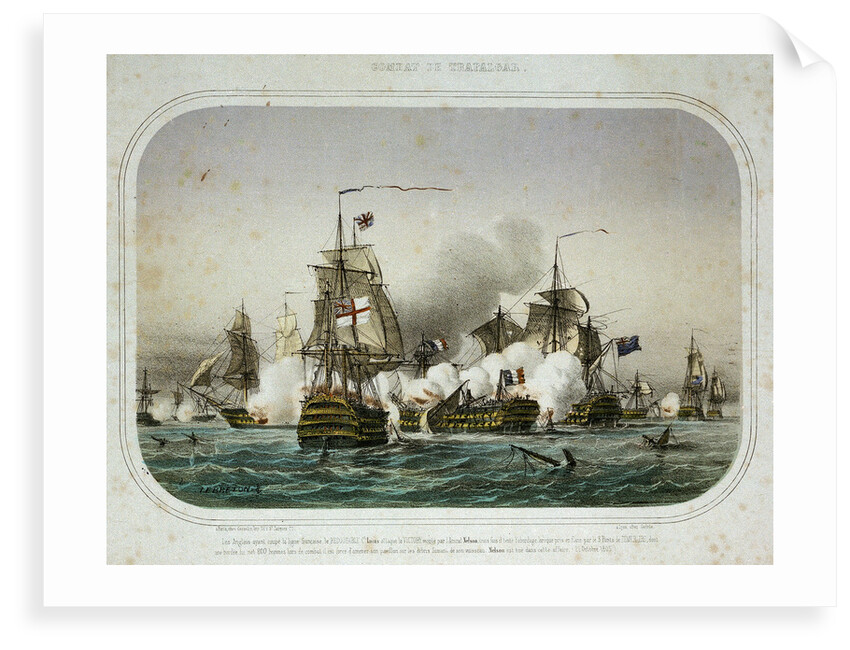The Battle of Trafalgar, 21 October 1805 by Louis Le Breton
