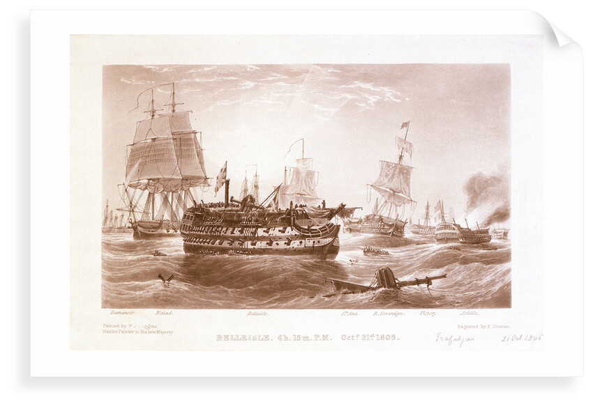 The Battle of Trafalgar, 21 October 1805 by William John Huggins