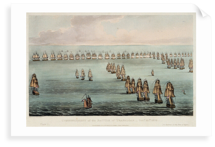 The Battle of Trafalgar, 21 October 1805 by Thomas Whitcombe