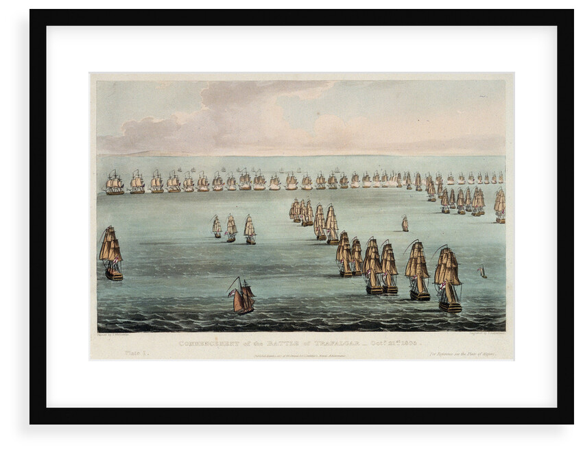 The Battle of Trafalgar, 21 October 1805 by Thomas Whitcombe