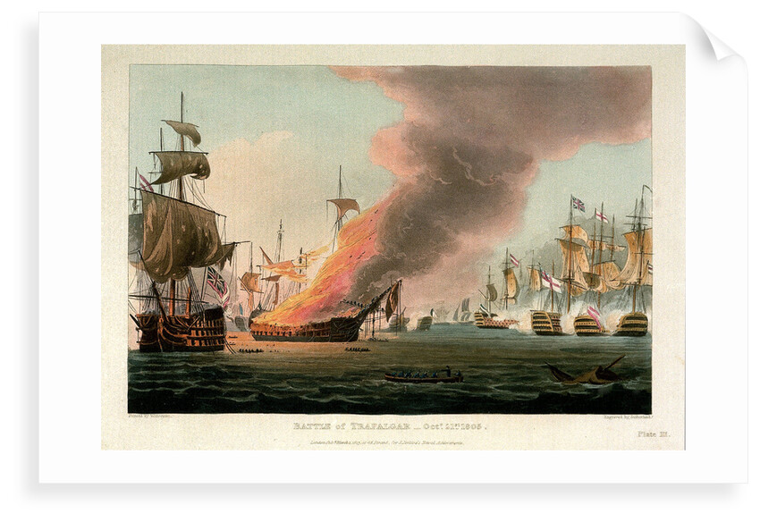 The Battle of Trafalgar, 21 October 1805 by Thomas Whitcombe