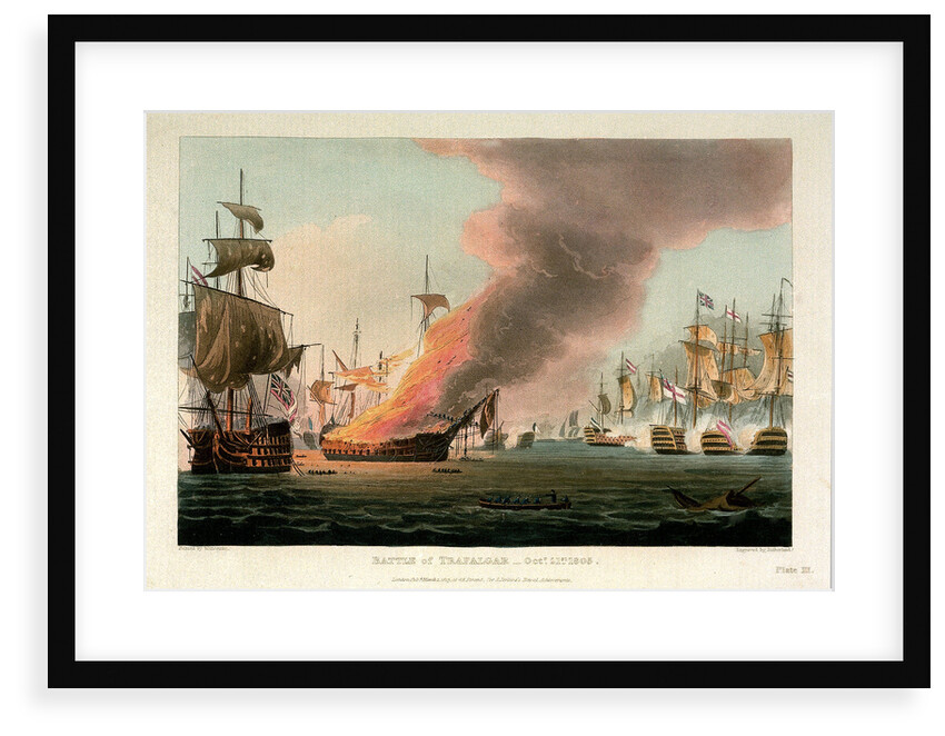 The Battle of Trafalgar, 21 October 1805 by Thomas Whitcombe