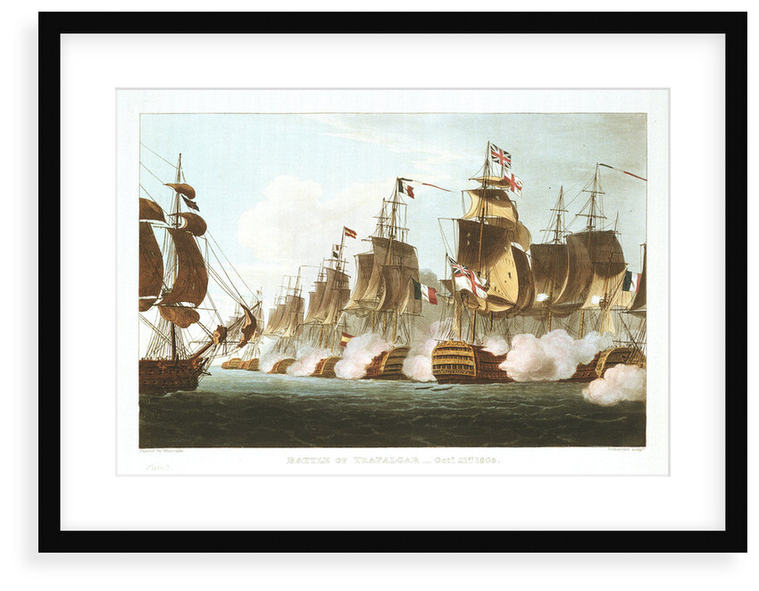 The Battle of Trafalgar, 21 October 1805 by Thomas Whitcombe