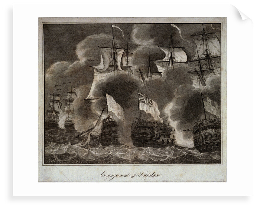 The Battle of Trafalgar, 21 October 1805 by unknown