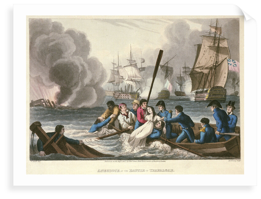 Anecdote at the Battle of Trafalgar, 21 October 1805 by William Heath
