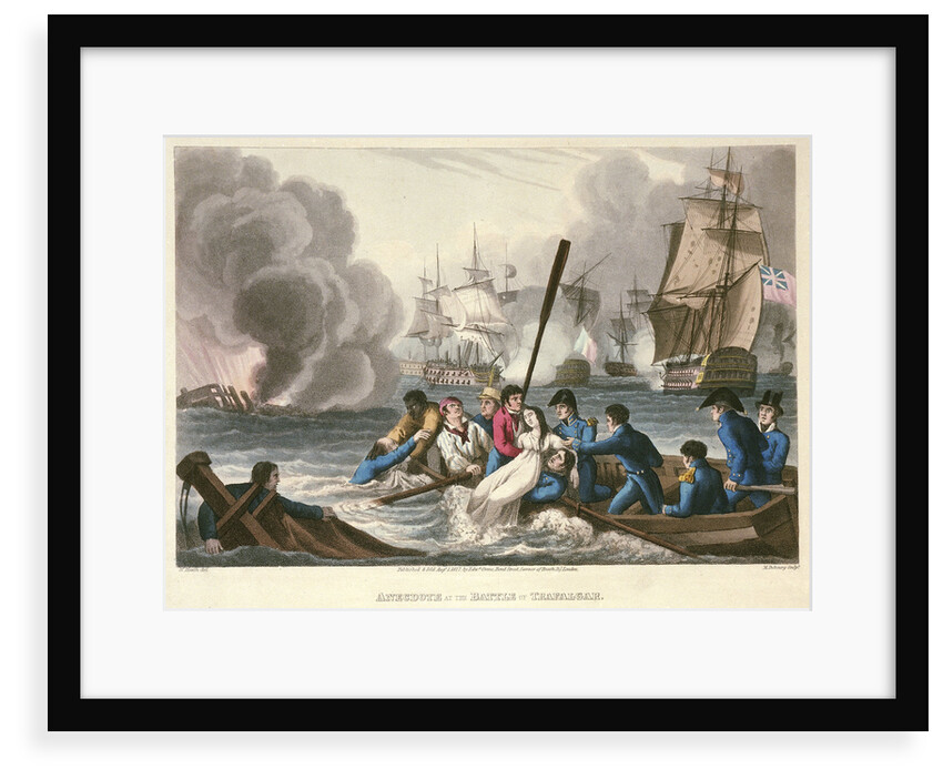 Anecdote at the Battle of Trafalgar, 21 October 1805 by William Heath
