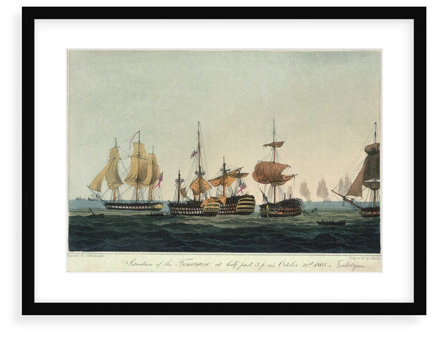 Situation of the 'Temeraire' at 3.30pm, 21 October 1805 by Thomas Whitcombe