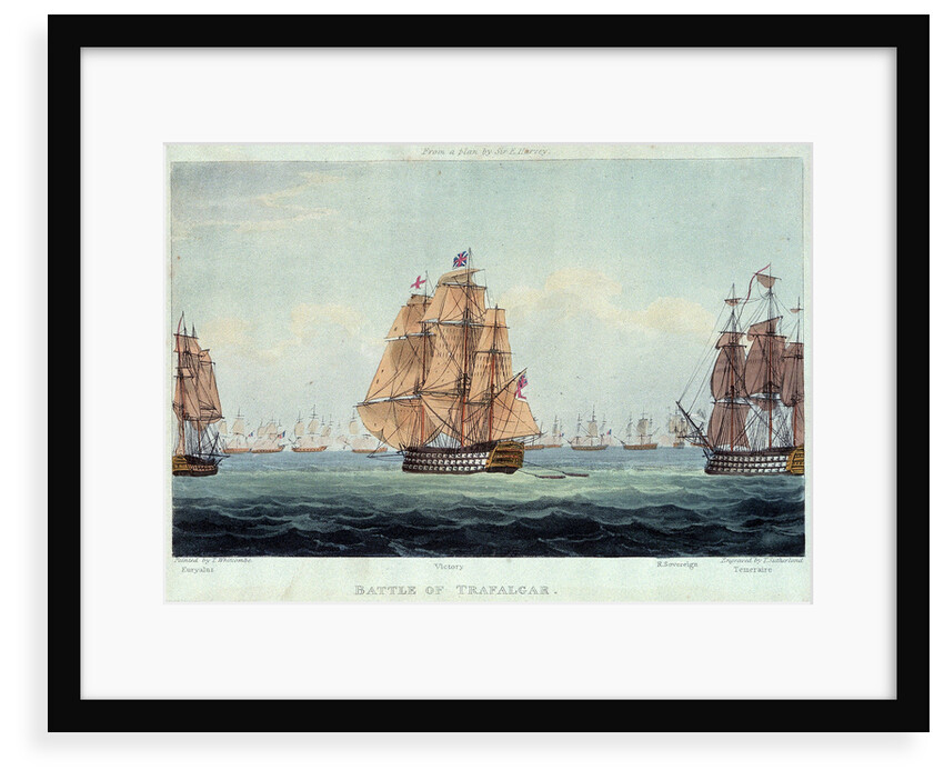 Battle of Trafalgar: 'Euryalus', 'Victory', 'Royal Sovereign' and 'Temeraire' by Thomas Whitcombe